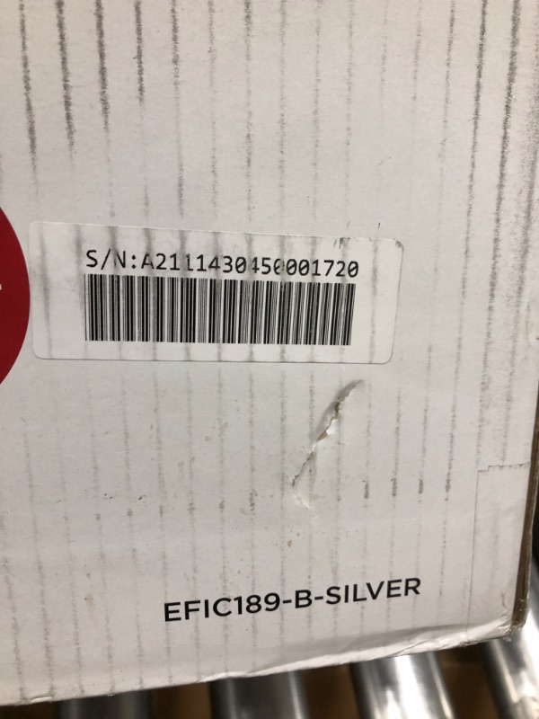 Photo 5 of FRIGIDAIRE EFIC189-Silver Compact Ice Maker, 26 lb per Day, Silver (Packaging May Vary)