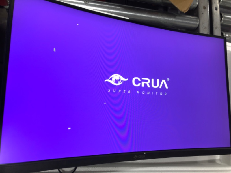 Photo 2 of CRUA 27" 144hz/165HZ Curved Gaming Monitor, Full HD 1080P 1800R Frameless Computer Monitor, 1ms GTG with FreeSync, Low Motion Blur, Eye Care, VESA, DisplayPort, HDMI, Black 27 ” Curved FHD 165HZ