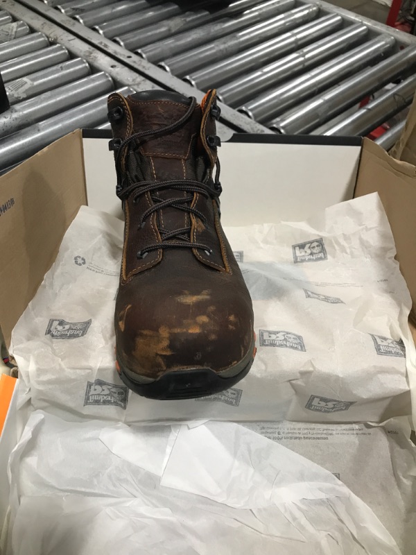 Photo 3 of Timberland PRO Men's Hypercharge TRD 6" Composite Safety Toe Waterproof Industrial Hiking Work Boot 10 Reddish Brown