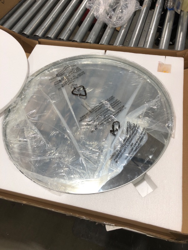 Photo 1 of 23 Inch x 23 INch Metal Frame Mirror 