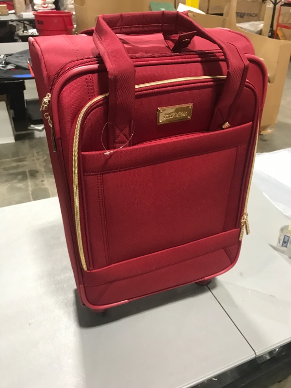 Photo 2 of American Tourister Belle Voyage Softside Luggage with Spinner Wheels, Red, Carry-On 21-Inch
