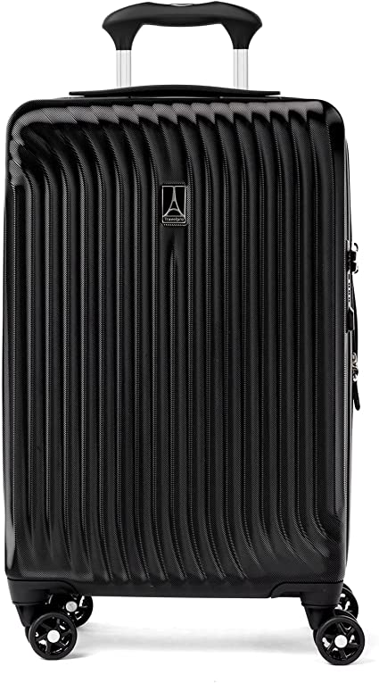 Photo 1 of Travelpro Maxlite Air Hardside Expandable Luggage, 8 Spinner Wheels, Lightweight Hard Shell Polycarbonate, Black, Carry-On 21-Inch
