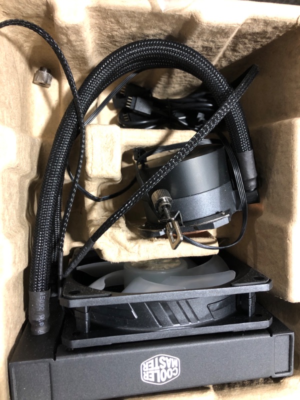 Photo 2 of Cooler Master MasterLiquid ML120L RGB V2, Close-Loop AIO CPU Liquid Cooler & Out-of-The Box Kits for LGA 1700 and Intel Alder Lake Processors MasterLiquid Illusion Series