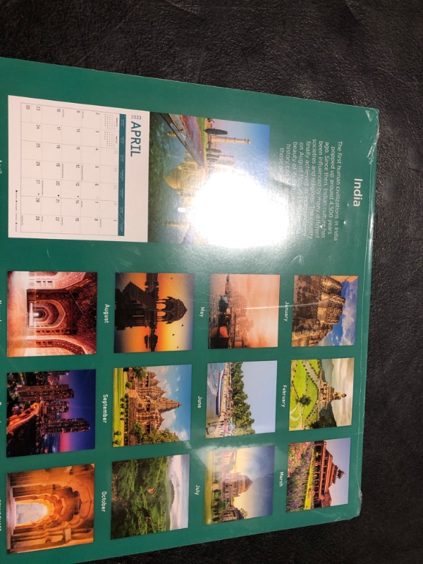 Photo 2 of 2023 India Wall Calendar by Bright Day, 12x12 Inch, Beautiful Scenic Asia Travel Destination Photography