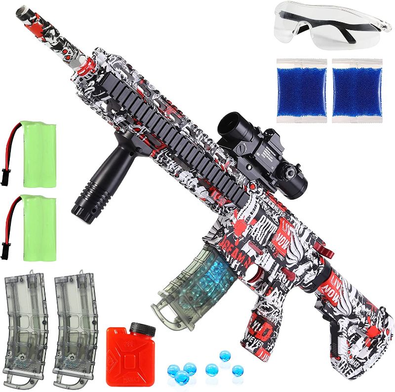 Photo 1 of COOLFOX Electric Splatter Ball Blaster Gel Ball Blatser [20000 Water Beads] Outdoor Water Gun Toys, Water Gell Blaster Toys with Ball for Backyard Shooting Game Activities Adults & Boys Girls Age 13+
