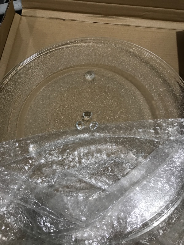 Photo 2 of 16.5’’ Panasonic Compatible Microwave Glass Plate/Microwave Glass Turntable Plate Replacement - Equivalent to Panasonic Part Number F06014M00AP