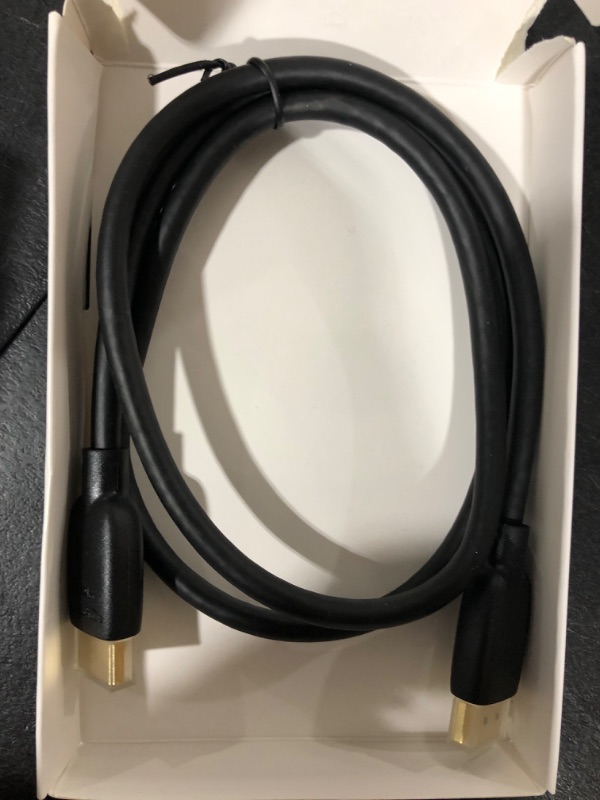 Photo 2 of Amazon Basics High-Speed HDMI Cable (48Gbps, 8K/60Hz ) - 3 Feet, Black 1