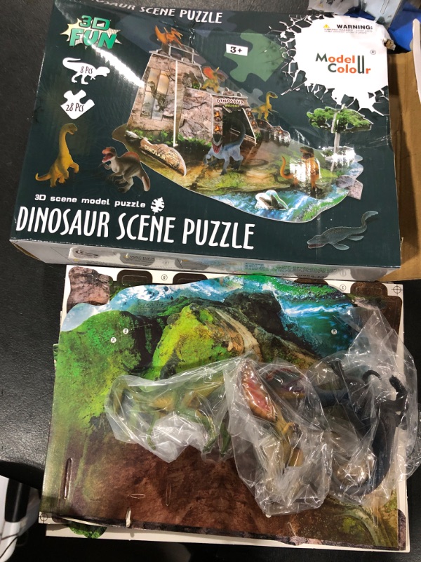 Photo 2 of CPSTOYWORLD 3D Dinosaur Toys for Kids 3-14, Realistic Dinosaur Figures and Educational Dinosaur Puzzle Set, Ideal Dinos Toys Gifts for Boys/Toddlers/Dinosaur Lovers 8 PCS Puzzle