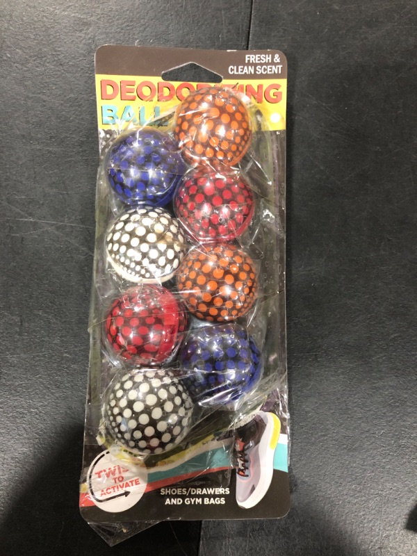 Photo 2 of 8pk Shoe Deodorizer Balls for Odor Elimination (Fresh Scent)