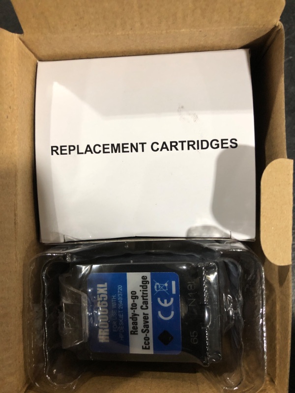 Photo 2 of v4ink Remanufactured 65XL Ink Cartridge Replacement for HP 65XL 65 XL Use with HP Envy Photo 5010 5034 5055 5032 Deskjet 3723 3755 2655 2635 3758 3750 3752 2621 2622 AMP 100 130 (3Packs, Black)