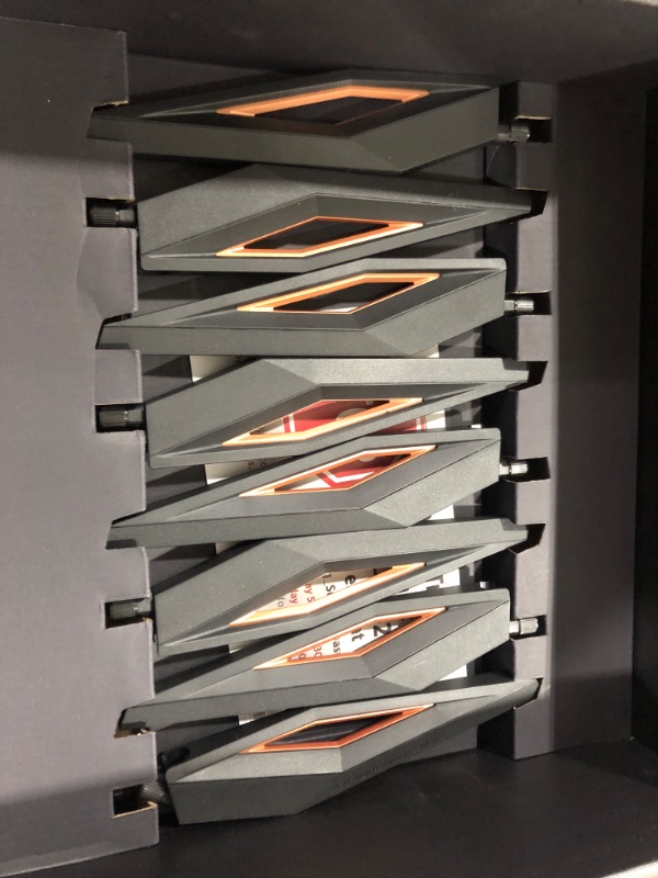 Photo 1 of ASUS ROG Rapture WiFi 6 Gaming Router (GT-AX11000) - Tri-Band 10 Gigabit Wireless Router, 1.8GHz Quad-Core CPU, WTFast, 2.5G Port, AiMesh Compatible, Included Lifetime Internet Security, AURA RGB AX11000 | WiFi 6 | 2.5G Port