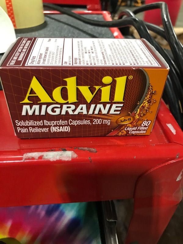 Photo 2 of Advil Migraine - 80 Liquid Filled Capsules EXP 02/2023