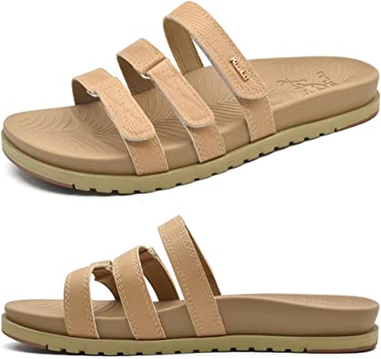kuailu womens fashion orthotic slides