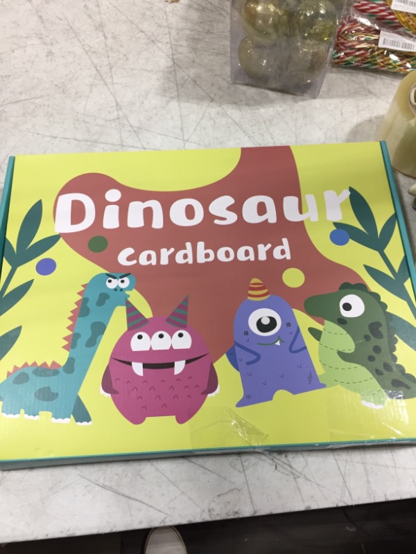 Photo 1 of Amaze fan kid dinosaur DIY handmade cardboard 