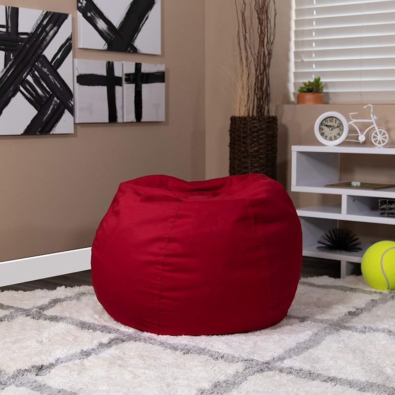 Photo 1 of 
Flash Furniture Small Solid Red Bean Bag Chair for Kids and Teens