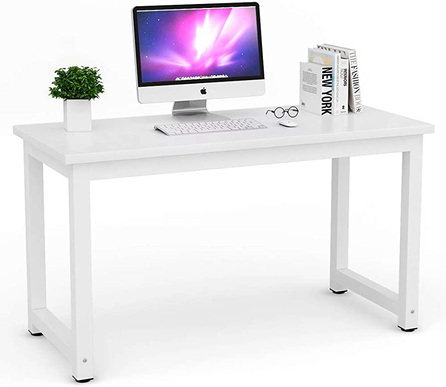 Photo 1 of Tribesigns Modern Simple Style Computer Desk PC Laptop Study Table Workstation for Home Office White
