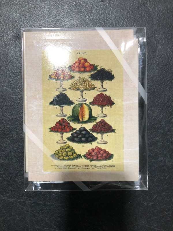 Photo 2 of The Best Card Company - 10 Blank Food Note Cards Bulk (4 x 5.12 Inch) - All Occasion Assortment, Boxed Set - Mrs Beeton's Charts M2352OCB