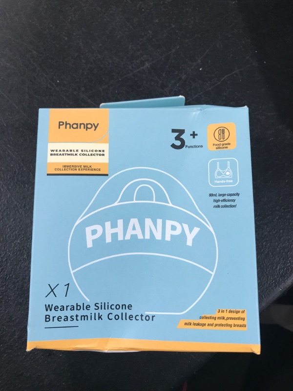 Photo 2 of  Phanpy Silicone Manual Breast Pump Breast Milk Collector Saver Milk Catcher Nursing Cup Avocado Shape, Receive Leaked Milk Protect Sore Nipples and Prevent Breast Milk from Spilling 