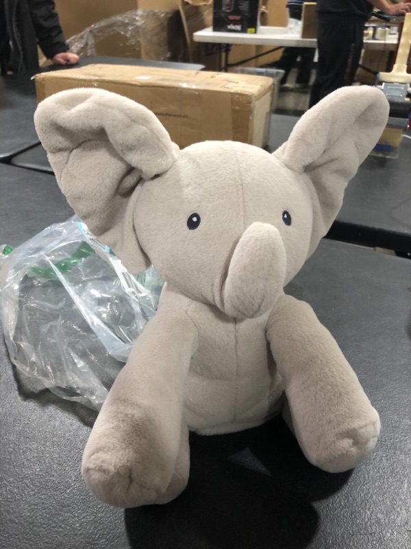 Photo 2 of GUND Baby Official Animated Flappy The Elephant Stuffed Animal Baby Toy Plush for Baby Boys and Girls, Gray, 12" (Song Styles May Vary)
