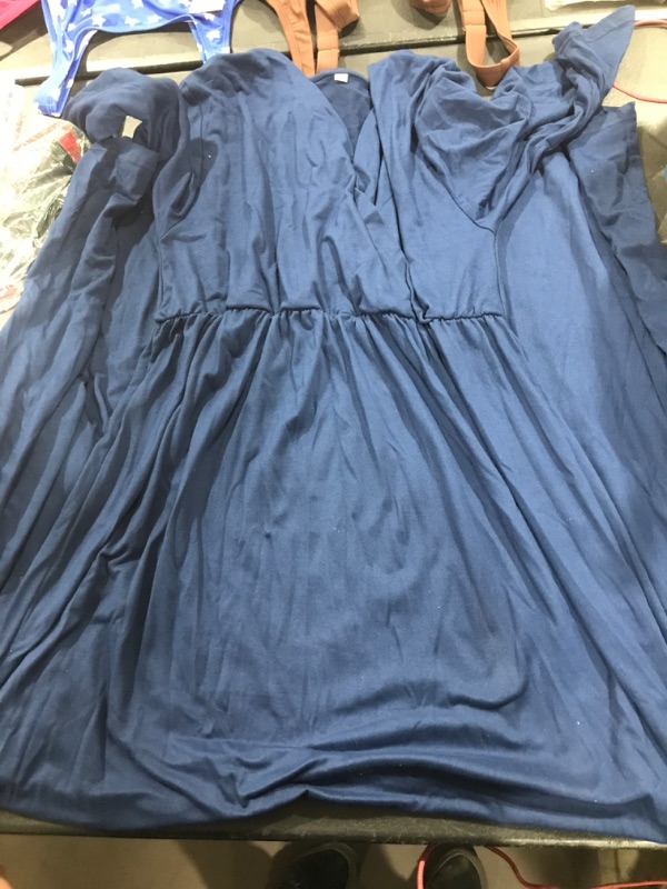 Photo 1 of BLUE MIDSLEEVE LONG DRESS XL 
