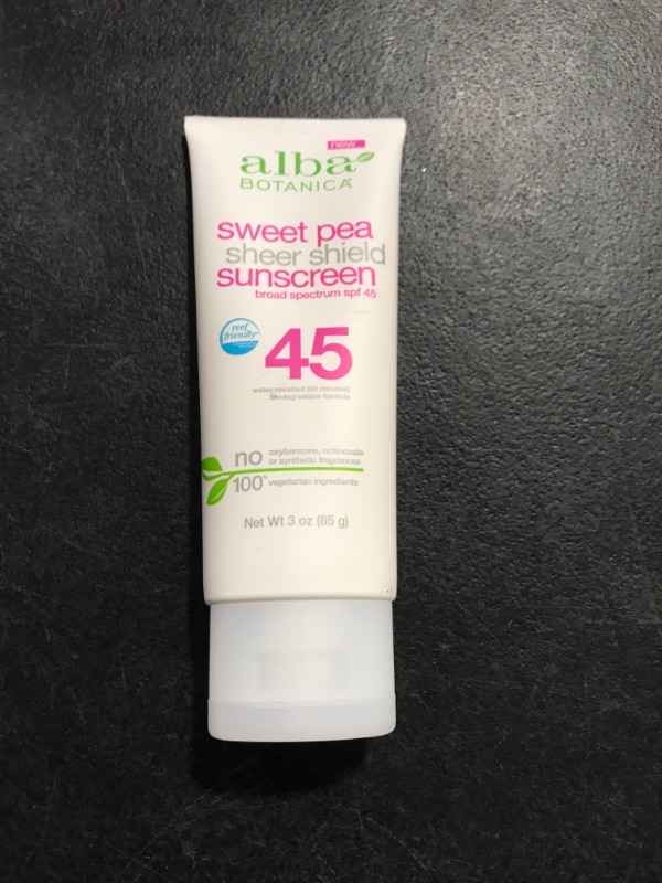 Photo 1 of 3 Oz Sheer Shield Sweet Pea Sunscreen Lotion with SPF 45