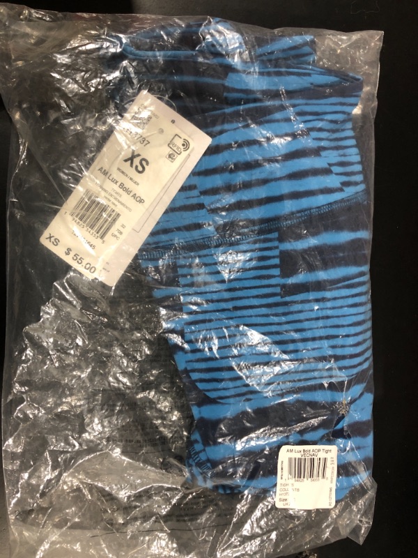 Photo 1 of Core 10 by Reebok Women's Lux 2.0 Mid-Rise All Over Print Leggings, Vector Navy, X-Small