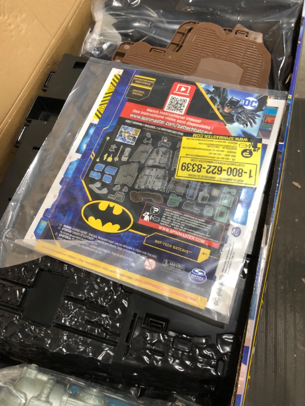 Photo 3 of DC Comics Batman, Bat-Tech Batcave, Giant Transforming Playset with Exclusive 4” Batman Figure and Accessories