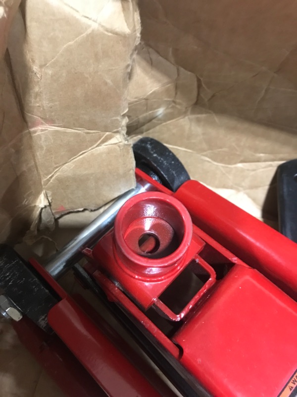 Photo 3 of BIG RED T83006 Torin Hydraulic Trolley Service/Floor Jack with Extra Saddle (Fits: SUVs and Extended Height Trucks): 3 Ton (6,000 lb) Capacity, Red
