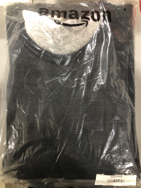 Photo 2 of [Size 3XL] Goodthreads Men's Crewneck Fleece Sweatshirt- Charcoal/Black
