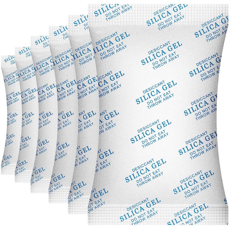 Photo 1 of 100 Gram(10Packs) Food Grade Moisture Absorbers Silica Gel Packs Desiccant for Storage,Food Safe Dessicant Silica Gel Packets for Moisture Storage Control
