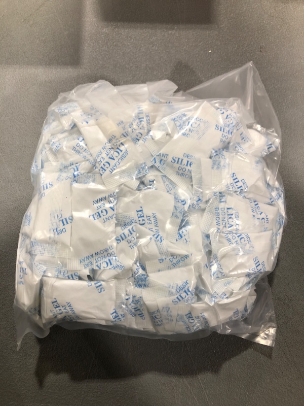 Photo 2 of 100 Gram(10Packs) Food Grade Moisture Absorbers Silica Gel Packs Desiccant for Storage,Food Safe Dessicant Silica Gel Packets for Moisture Storage Control
