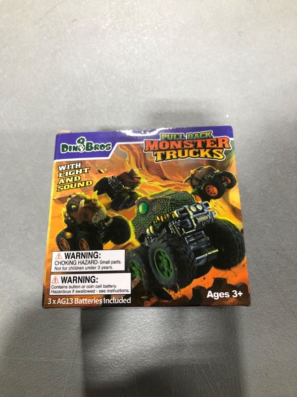 Photo 1 of DINOBROS Dinosaur Car for Kids 3-5, Pterosaur Pull Back Monster Truck Toys with Light and Sound Effect for Boys and Girls 04 Pterosaur