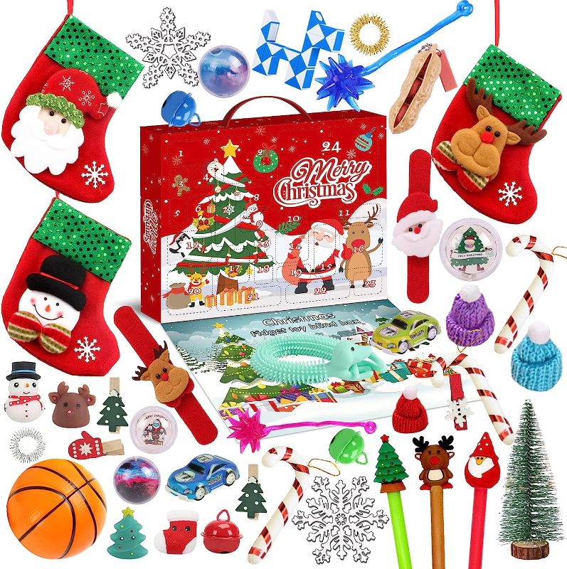 Photo 1 of Fidget Advent Calendar 2022, Advent Calendar 2022,Christmas Countdown Calendar 24 Days Fidget Toy Advent Calendar 2022 (Style-2) 