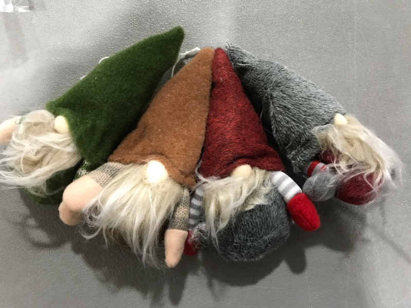 Photo 1 of 4 pc Gnome Ornaments