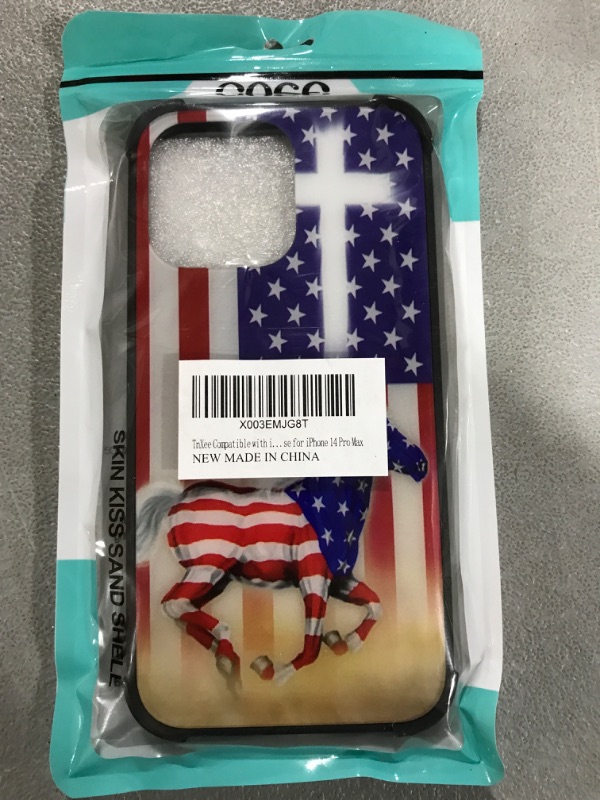 Photo 2 of iPhone 14 Pro Max Case,America Flag Stallion Cross iPhone 14 Pro Max Cases for Men,Soft TPU Anti-Skid Thread + Four Corner Anti-Collision Protection Case