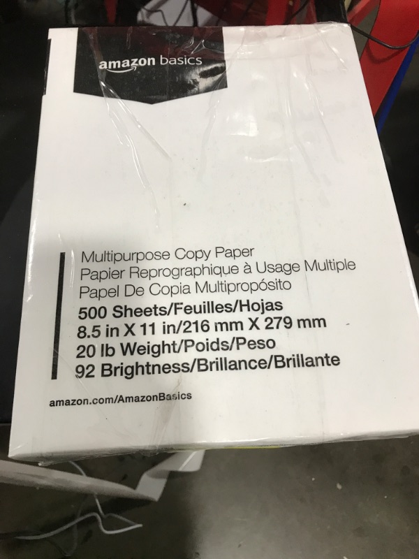 Photo 2 of Amazon Basics Multipurpose Copy Printer Paper, 8.5 x 11 Inch 20Lb Paper - 1 Ream (500 Sheets), 92 GE Bright White 1 Ream | 500 Sheets Multipurpose (8.5x11) Paper