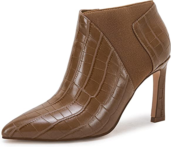 Photo 1 of Coutgo Women Pointed Toe Stiletto High Heels Ankle Boots Elastic Side Zipper Chelsea Short Booties
SIZE 11