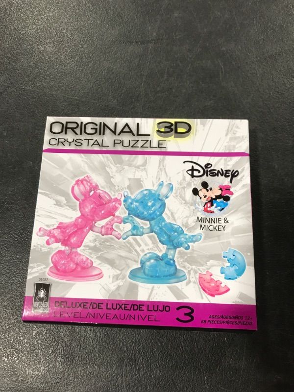 Photo 2 of Bepuzzled 3d Crystal Puzzle - Disney Minnie & Mickey 68 Pcs 