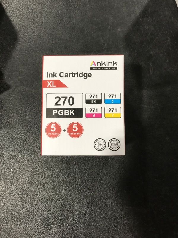 Photo 2 of Ankink Ink Cartridge Canon PGI 270XL CLI 271XL Black Color Combo 10 Pack 270 271 XL Pixma MG5720 MG6820 MG6821 MG7720 TS5020 TS6020 TS8020 TS9020 Printers(PGI270 PGBK CLI271 Black,Cyan,Magenta,Yellow) 