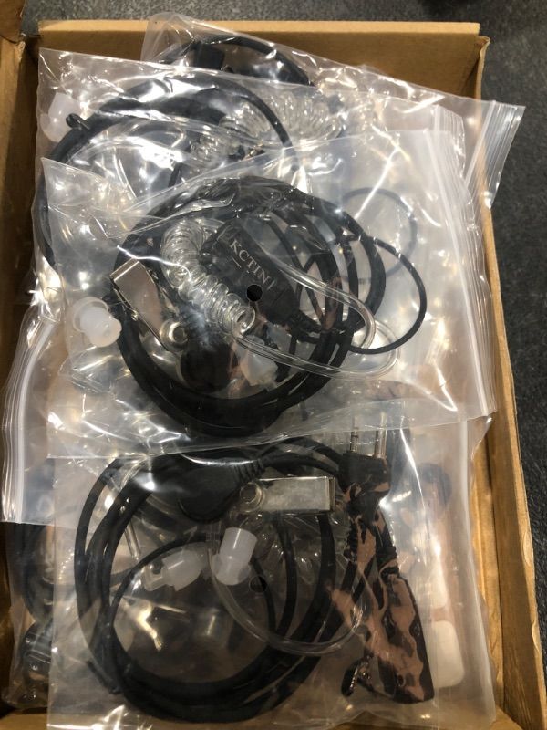 Photo 2 of WALKIE TALKIE EARPIECE FOR MIDLAND WITH MIC SECURITY HEADSETS 10 PACK