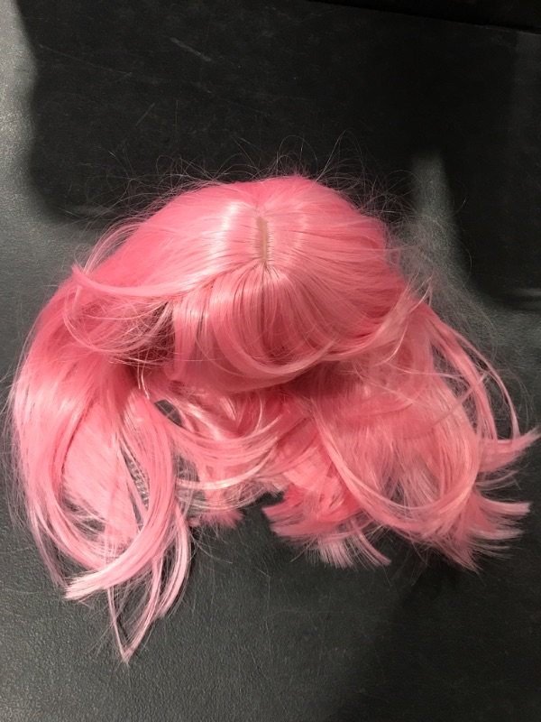 Photo 1 of AISI BEAUTY Pink Bob Wigs with Bangs 12 Inch Short Straight Bob Wigs Colorful Synthetic Cosplay Daily Party Wig for Women 12 Inch (Pack of 1) Pink