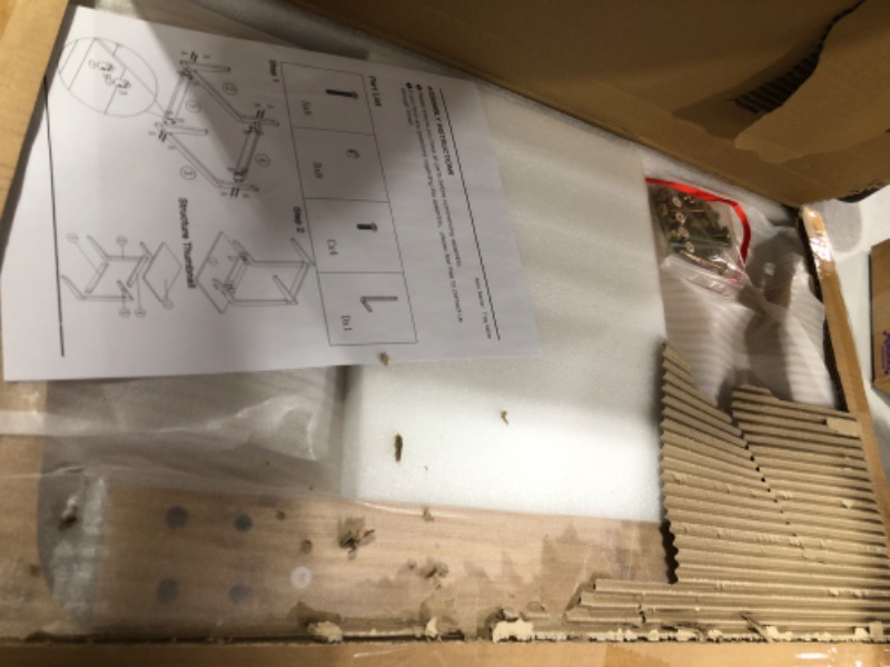 Photo 1 of Zoopolyn Tv Tray Table Bamboo Tv Dinner Table C Shaped end Table for Sofa Couch Laptop Living Room Bedroom Natural "L"Shape Nature