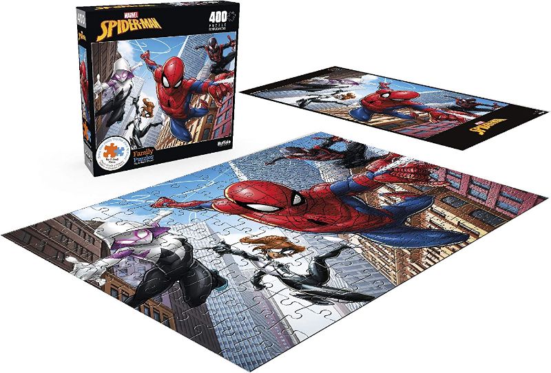 Photo 1 of Buffalo Games - Marvel - Spider-Man - Web Spinning - 400 Piece Jigsaw Puzzle
