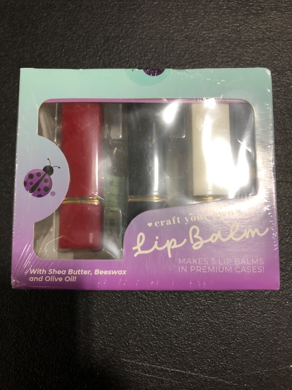 Photo 2 of PURPLE LADYBUG DIY Lip Balm Kit for Girls - Great Presents for Teen Girls & Valentines Gifts for Teen Girls - Fun Craft Kits for Teens, Girls Arts and Crafts Ages 8-12 with 5 Fancy Lipstick Cases 5 Fancy Cases