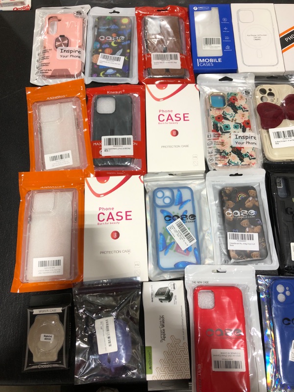 Photo 2 of ASSORTED LOT OF SMARTPHONE CASES & ACCESSORIES. STYLES, COLORS & APPLICATIONS VARY. 