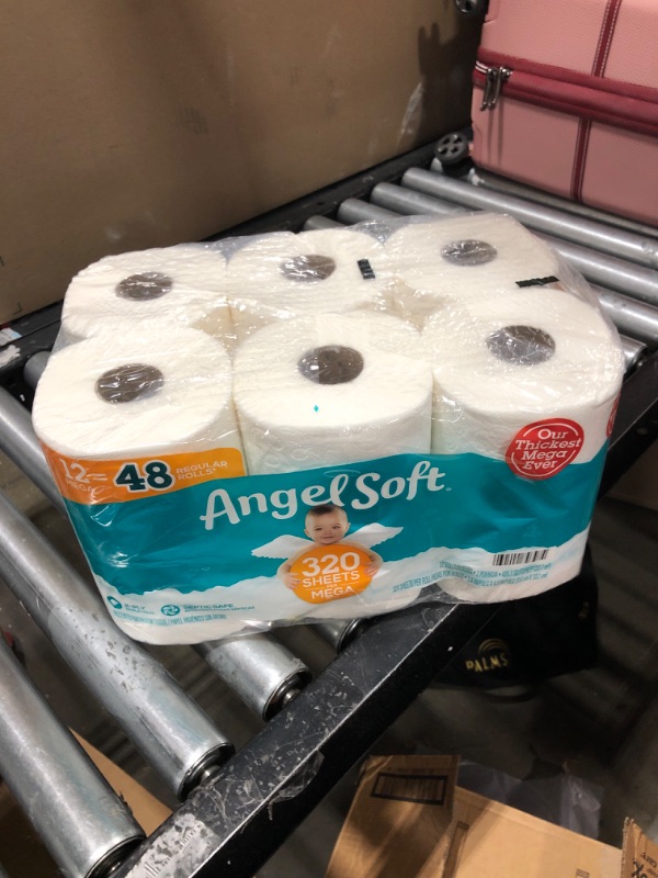 Photo 2 of Angel Soft® Toilet Paper, 48 Mega Rolls = 192 Regular Rolls, 2-Ply Bath Tissue