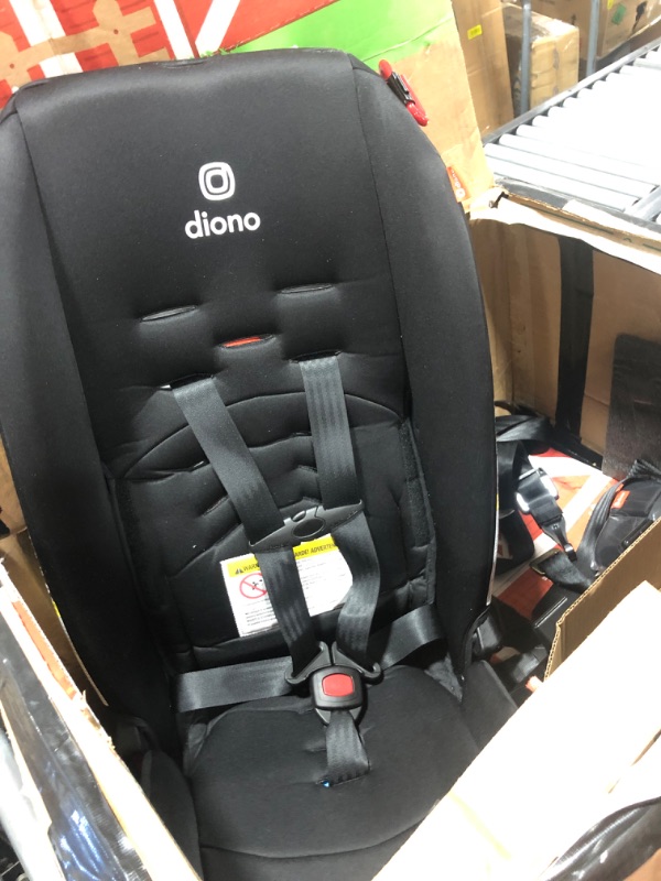 Photo 2 of Diono Radian 3R, 3-in-1 Convertible Car Seat, Rear Facing & Forward Facing, 10 Years 1 Car Seat, Slim Fit 3 Across, Jet Black
