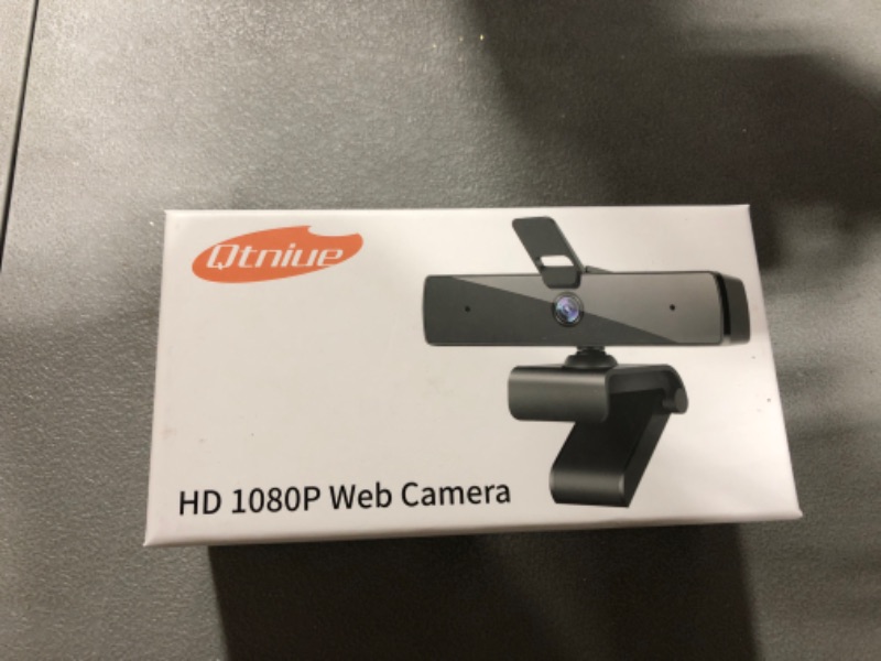 Photo 2 of Qtniue Webcam with Microphone and Privacy Cover, FHD Webcam 1080p, Desktop or Laptop and Smart TV USB Camera for Video Calling, Stereo Streaming and Online Classes 30FPS