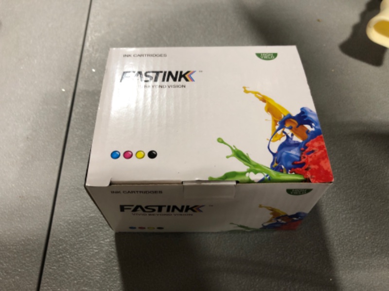 Photo 2 of FASTINK HP 63 Remanufactured Ink Cartridge Replacement for HP Ink 63 63xl Ink Catridges for Officejet 3830 4650 4652 4655 5255 5258 Envy 4520 4512 4516 Printer (1 Print Head + 3 Tri-Color)