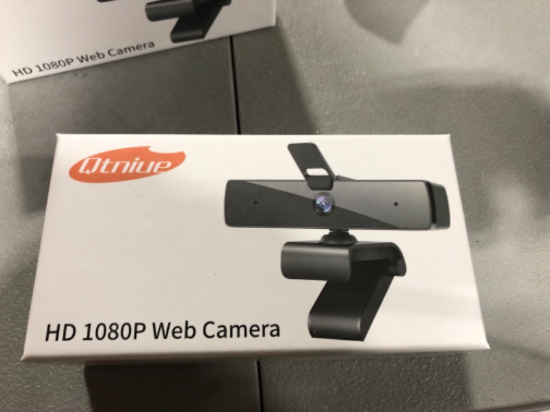 Photo 2 of Qtniue Webcam with Microphone and Privacy Cover, FHD Webcam 1080p, Desktop or Laptop and Smart TV USB Camera for Video Calling, Stereo Streaming and Online Classes 30FPS